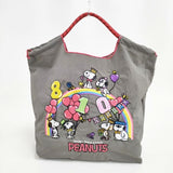 Ball&Chain/PEANUTS HAPPY BIRTHDAY SNOOPY810 Mサイズ 刺繍 トートバッグ グレー レディース ボールアンドチェーン/ピーナッツ【中古】6-0202G∞