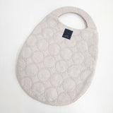 mina perhonen aas9319 tambourine エッグバッグ 刺繍 定価14300円 トートバッグ ピンクベージュ レディース ミナペルホネン【中古】6-0202G∞