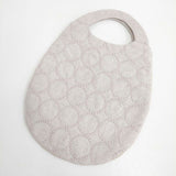 mina perhonen aas9319 tambourine エッグバッグ 刺繍 定価14300円 トートバッグ ピンクベージュ レディース ミナペルホネン【中古】6-0202G∞