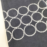mina perhonen aaa7102p tambourine レッスンバッグ 刺繍 定価12100円 トートバッグ ネイビー ホワイト レディース ミナペルホネン【中古】5-1014T◎