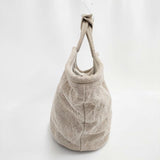 R&D.M.Co- マルシェバッグ 琺瑯プレート トートバッグ ベージュ レディース オールドマンズテーラー【中古】6-0202G∞