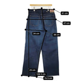 45R/45rpm おこめデニムの納戸納戸シャルロット5（焦） デニムパンツ 24AW 紺 レディース フォーティーファイブアールピーエム【中古】5-0930G♪