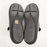 trippen BEUTEL サイズ37 ベルクロ 定価62700円 レザー シューズ・靴 ブラック レディース トリッペン【中古】5-0930G♪