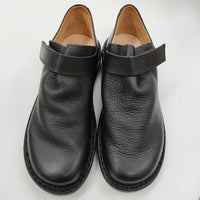 trippen BEUTEL サイズ37 ベルクロ 定価62700円 レザー シューズ・靴 ブラック レディース トリッペン【中古】5-0930G♪