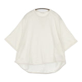 harmonie リサイクル天竺前後ガゼット6分袖リラックPO 62560215 Ｔシャツ カットソー オフホワイト レディース アルモニ【中古】5-0930S♪