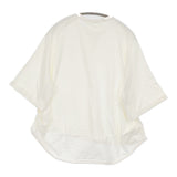 harmonie リサイクル天竺前後ガゼット6分袖リラックPO 62560215 Ｔシャツ カットソー オフホワイト レディース アルモニ【中古】5-0930S♪