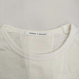 harmonie リサイクル天竺前後ガゼット6分袖リラックPO 62560215 Ｔシャツ カットソー オフホワイト レディース アルモニ【中古】5-0930S♪