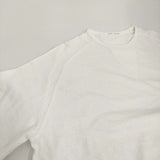 harmonie リサイクル天竺前後ガゼット6分袖リラックPO 62560215 Ｔシャツ カットソー オフホワイト レディース アルモニ【中古】5-0930S♪