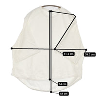 harmonie リサイクル天竺前後ガゼット6分袖リラックPO 62560215 Ｔシャツ カットソー オフホワイト レディース アルモニ【中古】5-0930S♪