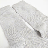 mina perhonen 未使用品 asd7625 panier ソックス 靴下 25SS ライトグレー レディース ミナペルホネン【中古】5-0930G♪