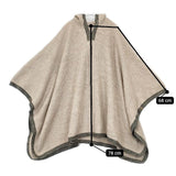 45R/45rpm 未使用品 アルパカ縮絨フードポンチョ 定価57200円 ポンチョ ベージュ レディース フォーティーファイブアールピーエム【中古】5-1106T∞