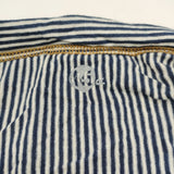 45R/45rpm 未使用品 インディゴ天竺ヒッコリーボレロ 定価17600円 サイズ0 カーディガン ネイビー ホワイト レディース フォーティーファイブアールピーエム【中古】5-1211G◎