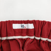 45R/45rpm オックスストレッチスリムパンツ 定価20900円 パンツ レッド レディース フォーティーファイブアールピーエム【中古】5-0930G♪