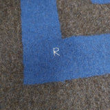 45R/45rpm 縮絨フロートニットのポンチョ 定価59400円 サイズ0 ポンチョ チャコールグレー ブルー レディース フォーティーファイブアールピーエム【中古】5-1030T◎