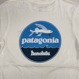 patagonia ホノルル限定 トビウオ 飛魚パタロハTシャツ XS 半袖Ｔシャツ カットソー ホワイト レディース パタゴニア【中古】6-0429S∞