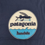 patagonia ホノルル限定 トビウオ 飛魚パタロハTシャツ XS 半袖Ｔシャツ カットソー ネイビー レディース パタゴニア【中古】6-0429S∞