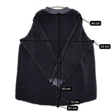 45R/45rpm HERITAGE シープボアのチュニック 定価35200円 チュニック ネイビー レディース フォーティーファイブアールピーエム【中古】5-1026T♪