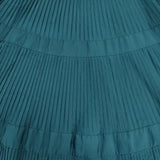 Gipsy BLUE プリーツ ロングスカート グリーン レディース ジプシー【中古】6-0223M∞