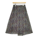 FRAMeWORK ガーデンフラワースカート 定価18700円 ロングスカート ブラウン マルチカラー レディース フレームワーク【中古】6-0223M∞