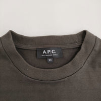 A.P.C. スウェットライクロングスリーブカットソー サイズXS スウェット チャコールグレー レディース アーペーセー【中古】5-1001M♪