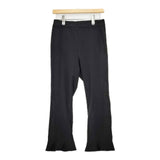 La TOTALITE ジャージー ポリエステルストレッチスラックス パンツ ブラック レディース ラトータリテ【中古】6-0223G∞