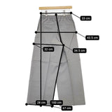 LEPSIM 新品 Wウエストイージーパンツ LP051331RM センタープレス パンツ グレー レディース レプシィム/レプシム【中古】5-1224G∞