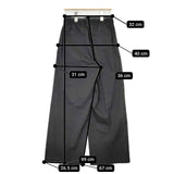 LEPSIM Wウエストイージーパンツ LP051331RM センタープレス パンツ ブラック レディース レプシィム/レプシム【中古】5-1224G∞