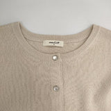 studio clip SC243424-1 スナップボタン コットンニット カーディガン ベージュ レディース スタディオクリップ【中古】5-1224M∞