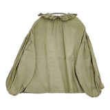 nest Robe UPCYCLELINO 近江晒しフラワーカラーブラウス 定価25300円 フリル ギャザー 24SS グリーン レディース ネストローブ【中古】5-0930M♪