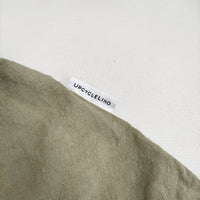 nest Robe UPCYCLELINO 近江晒しフラワーカラーブラウス 定価25300円 フリル ギャザー 24SS グリーン レディース ネストローブ【中古】5-0930M♪