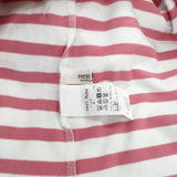 nest Robe コットン パネルボーダープルオーバー 定価13200円 01231-1003 カットソー 23SS ホワイト インク レディース ネストローブ【中古】5-1224M∞