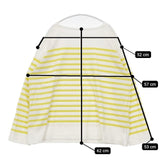 nest Robe コットンバスクパネルボーダープルオーバー 01241-1050 カットソー 24SS ホワイト イエロー レディース ネストローブ【中古】5-1224M∞