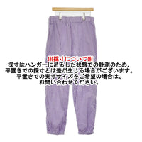 Yarmo 未使用 m&t product 鍵山奈美 ギンガムチェック ウェアハウスパンツ 定価34100円 パープル ホワイト レディース ヤーモ【中古】5-0930M♪