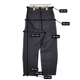 MHL. 596-2240500 FADED COTTON TWILL 定価31900円 サイズS パンツ 22AW 濃紺 ネイビー メンズ エムエイチエル【中古】5-1220G∞