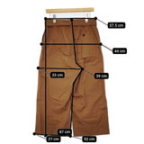 MHL. 595-1143500 WASHED COTTON DRILL 定価27000円 ベルト付き パンツ ブラウン レディース エムエイチエル【中古】5-1224G∞