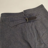 MHL. 595-7243505 WOOL COTTON SERGE パンツ ネイビー レディース エムエイチエル【中古】5-1120T∞