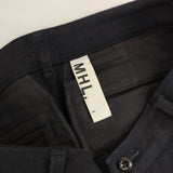 MHL. 525-5243501 ウール パンツ 濃紺 ネイビー レディース エムエイチエル【中古】5-1120T∞