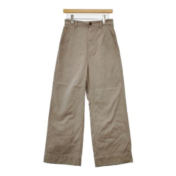 MHL. 595-2240507 BRUSHED COTTON DRILL パンツ 22AW グレー レディース エムエイチエル【中古】5-1120T∞