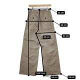 MHL. 595-2240507 BRUSHED COTTON DRILL パンツ 22AW グレー レディース エムエイチエル【中古】5-1120T∞