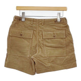 MHL. 595-241350 コットン コーデュロイ サイズ0 ショートパンツ ハーフパンツ ショーツ ブラウン レディース エムエイチエル【中古】5-1120T∞