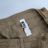 MHL. 595-241350 コットン コーデュロイ サイズ0 ショートパンツ ハーフパンツ ショーツ ブラウン レディース エムエイチエル【中古】5-1120T∞
