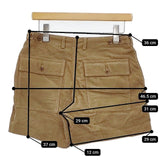 MHL. 595-241350 コットン コーデュロイ サイズ0 ショートパンツ ハーフパンツ ショーツ ブラウン レディース エムエイチエル【中古】5-1120T∞