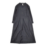 MHL. 595-9258501 LIGHT MOLESKIN CHORE DRESS シャツワンピ ワンピース ネイビー レディース エムエイチエル【中古】5-1224M∞