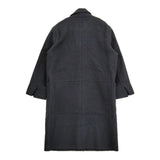 MHL. 595-8210506 HEAVY WOOL MELTON サイズ1 定価93500円 コート ネイビー レディース エムエイチエル【中古】5-1115A♪