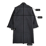 MHL. 595-8210506 HEAVY WOOL MELTON サイズ1 定価93500円 コート ネイビー レディース エムエイチエル【中古】5-1115A♪