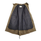 MHL. PROOFED COTTON DRILL COAT サイズ1 595-6210504 定価69300円 ライナー付き モッズコート カーキ レディース エムエイチエル【中古】5-1026T♪