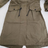 MHL. PROOFED COTTON DRILL COAT サイズ1 595-6210504 定価69300円 ライナー付き モッズコート カーキ レディース エムエイチエル【中古】5-1026T♪