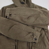 MHL. PROOFED COTTON DRILL COAT サイズ1 595-6210504 定価69300円 ライナー付き モッズコート カーキ レディース エムエイチエル【中古】5-1026T♪