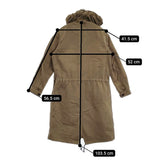 MHL. PROOFED COTTON DRILL COAT サイズ1 595-6210504 定価69300円 ライナー付き モッズコート カーキ レディース エムエイチエル【中古】5-1026T♪