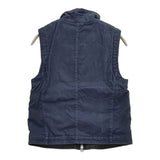 MHL. 595-226351 サイズ2 裏ボア ジップアップ ベスト ネイビー レディース エムエイチエル【中古】5-1121T♪